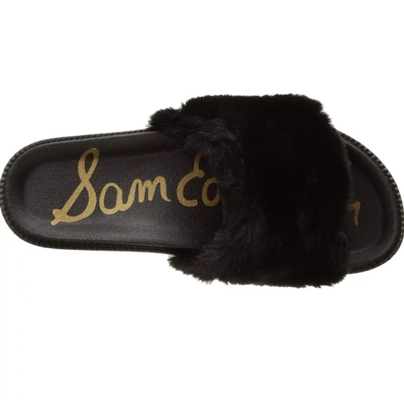 sam edelman fur slides